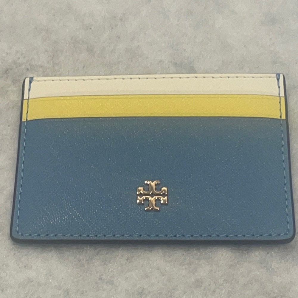 ⭐️SALE⭐️Tory Burch Blue Yonder/Calendula Card Case